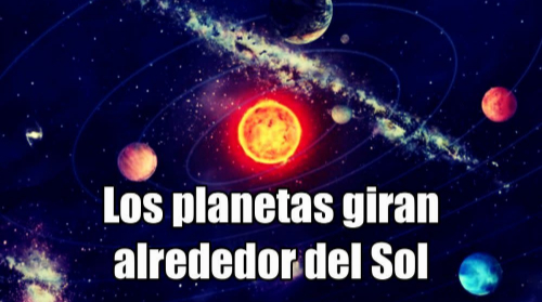 los planetas giran alrededor del sol en orbitas elipticas